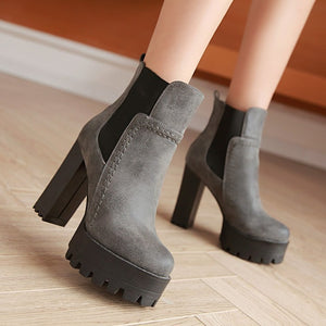 High Heel Ankle Boots - Secret Apparel