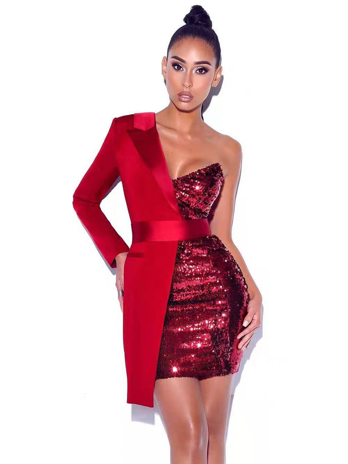 Sequin Party Bodycon Dress - Secret Apparel