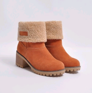 Ankle Fur Lined Snow Boots - Secret Apparel