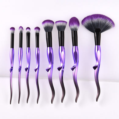 Curly Purple Brush Set - Secret Apparel