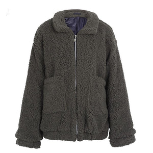 Plush Warm Loose Jacket - Secret Apparel