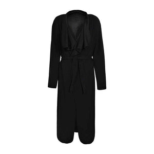 Tie Waist Overcoat - Secret Apparel