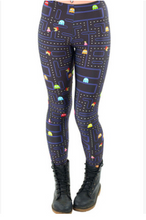 Load image into Gallery viewer, PacMan Pattern Printed Leggings - Secret Apparel
