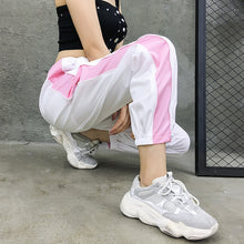 Load image into Gallery viewer, Pink Striped Joggers Sweatpants - Secret Apparel
