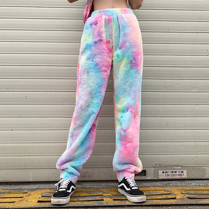 Rainbow High Waist Joggers - Secret Apparel