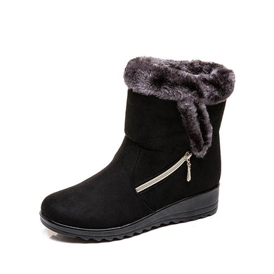 Warm Fur Ankle Boots - Secret Apparel