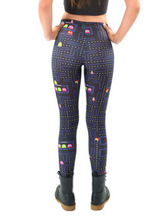 Load image into Gallery viewer, PacMan Pattern Printed Leggings - Secret Apparel
