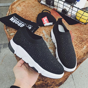 Black Bling Trainers - Secret Apparel