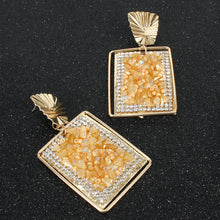 Load image into Gallery viewer, Square Bling Fashion Earrings - Secret Apparel
