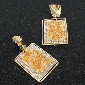 Square Bling Fashion Earrings - Secret Apparel