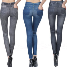 Load image into Gallery viewer, High Waist Slim Denim Pants - Secret Apparel
