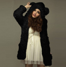 Load image into Gallery viewer, Bear Ears Hooded Wool Coat - Secret Apparel
