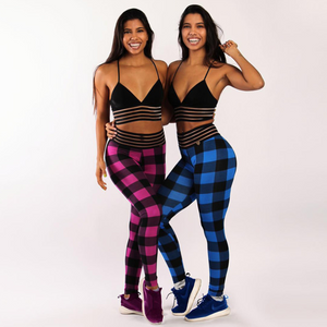 Check Yoga Pants - Secret Apparel