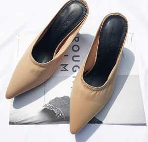 Satin Open Heel Shoes - Secret Apparel