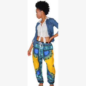 Colorful Wide Leg Casual Pants - Secret Apparel