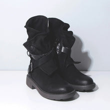 Load image into Gallery viewer, Round Toe Buckled Boots - Secret Apparel
