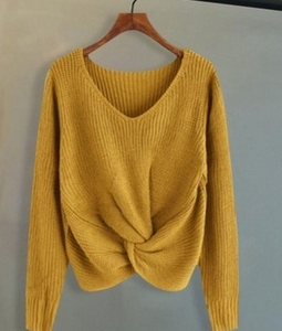 Knitted Wraped Sweater - Secret Apparel