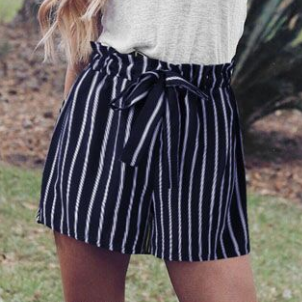 Striped Short Pants - Secret Apparel