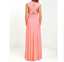 Load image into Gallery viewer, Plunge Tie Waist Maxi Dress - Secret Apparel
