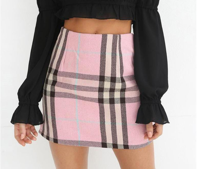 Plaid Mini Skirt - Secret Apparel