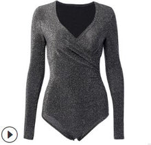 Load image into Gallery viewer, Long Sleeves V-Neck Bodysuit - Secret Apparel
