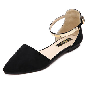 Pointed Toe Ankle Strap Pumps - Secret Apparel