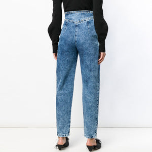 High Waist Loose Jeans Pants - Secret Apparel