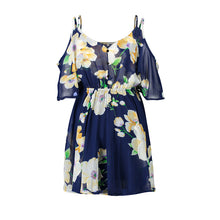 Load image into Gallery viewer, V-Neck Ruffled Chiffon Dress - Secret Apparel
