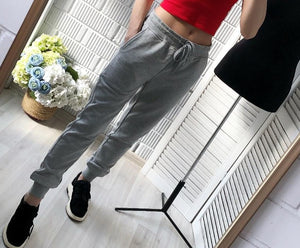 Cuffed Tie Waist Joggers - Secret Apparel