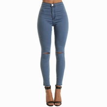 Load image into Gallery viewer, Knee Rip Jeans - Secret Apparel
