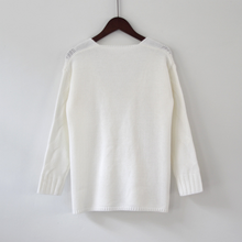 Load image into Gallery viewer, Off Shoulder Knitted Pullover Jumper Sweater - Secret Apparel
