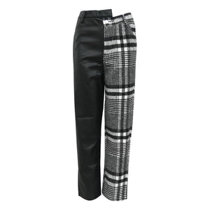 Half Check Pants - Secret Apparel