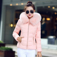 Load image into Gallery viewer, Fur Collar Cotton-Padded Short Jacket Women - Secret Apparel
