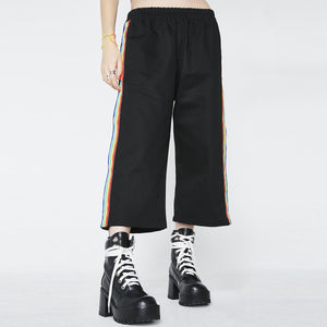 Rainbow side open legwide pants - Secret Apparel