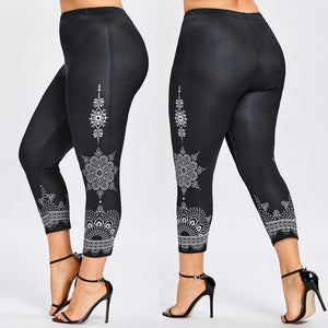 Black Plus Size Leggings - Secret Apparel