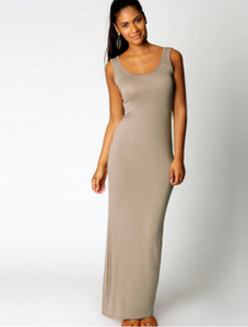 Sleeveless Bodycon Maxi Dress - Secret Apparel