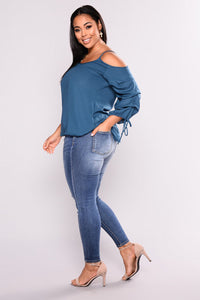 Plus Size Ripped Jeans Pants - Secret Apparel