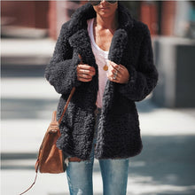 Load image into Gallery viewer, Long Sleeve Faux Fur Coat Jacket - Secret Apparel
