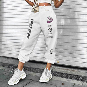 White Casual Joggers - Secret Apparel