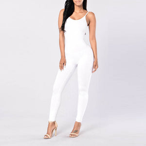 Slim Strapped Jumpsuit - Secret Apparel