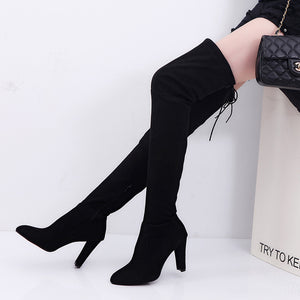 Sizzling Over The Knee Long Boots - Secret Apparel