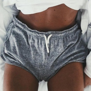 Grey Tie Waist Shorts - Secret Apparel