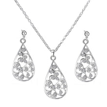 Load image into Gallery viewer, Droplet Pendant Necklace &amp; Earrings - Secret Apparel
