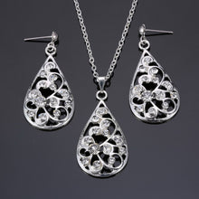 Load image into Gallery viewer, Droplet Pendant Necklace &amp; Earrings - Secret Apparel
