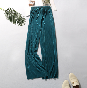 Pleated wide-leg trousers - Secret Apparel