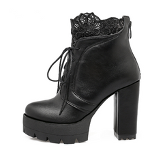 Load image into Gallery viewer, Lace Willow Martin Boots - Secret Apparel
