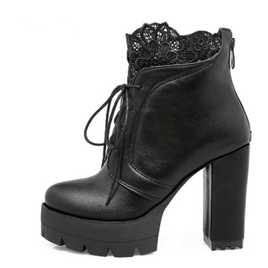 Lace Willow Martin Boots - Secret Apparel