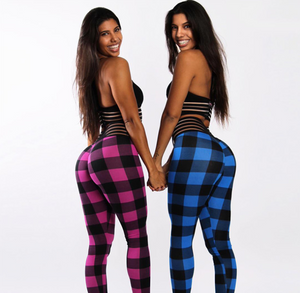 Check Yoga Pants - Secret Apparel