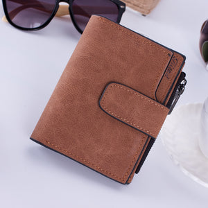 Suede Zipper Wallet - Secret Apparel