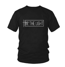 Load image into Gallery viewer, Be the light lettered t-shirt top - Secret Apparel
